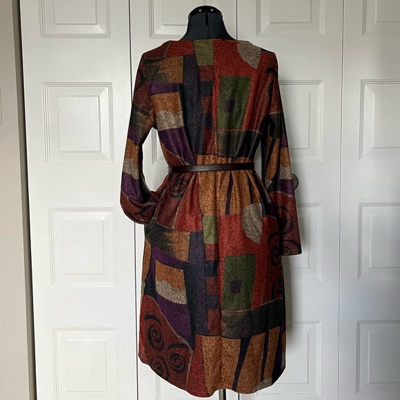 Misslook Long Sleeve Crewneck Dress | Size: L | Muti-Color - Picture 2 of 6